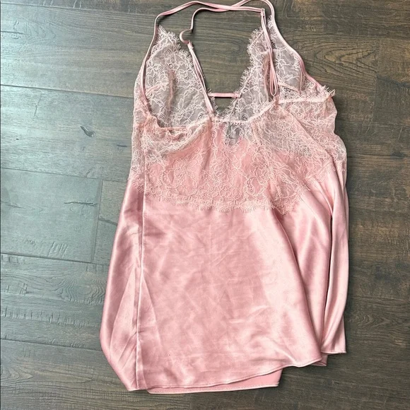 Victoria's Secret Pink Lace Chemise vintage #A21 - Picture 3 of 3